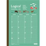 ナカバヤシ ロジカルダイアリー2026月間ノート（ウマ4）A5 NS‐A502‐26A‐AE4