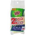 3Mジャパン Scotch－brite（スコッチ・ブライト）ハイブリット貼り合わせスポンジ（グリーン）2個