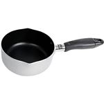 【ガス火専用】パール金属 ふっ素加工両口付鍋（シルバー）14cm HB‐6096