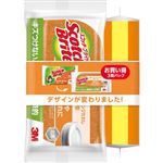 3Mジャパン Scotch－brite（スコッチ・ブライト）抗菌ウレタンスポンジ 3層 オレンジ 3個