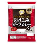 トップバリュベストプライス 具材がとけこんだ とけこみビーフカレー 辛口 170g×4袋