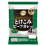 トップバリュベストプライス 具材がとけこんだ とけこみビーフカレー 中辛 170g×4袋