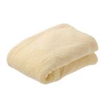 HOME COORDY 肌ざわりが選べる 毛羽が落ちにくいバスタオル とてもやわらか（イエロー）サイズ 60×120cm