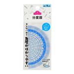 トップバリュ 分度器 ブルー 全長9cm