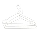 HOME COORDY シャツ用ノンスリップアルミハンガー3本組 シルバー