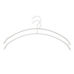 HOME COORDY シャツ用ノンスリップアルミハンガーアーチ型2本組 シルバー