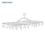 HOME COORDY 「使いやすくて丈夫な」アルミ折りたたみ角ハンガー50ピンチ