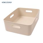 HOME COORDY やわらか収納ボックス レギュラー浅型 グレージュ