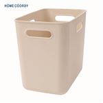 HOME COORDY やわらか収納ボックス ハーフ 深型 グレージュ