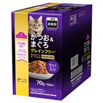 【ペット用】トップバリュ キャットフード パウチ かつお＆まぐろ たい入り 70g×12個