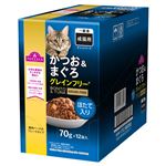 【ペット用】トップバリュ キャットフード パウチ かつお＆まぐろ ほたて入り 70g×12個
