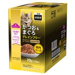 【ペット用】トップバリュ キャットフード パウチ かつお＆まぐろ 鶏肉ベース 70g×12個