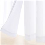 HOME COORDY レースカーテン ホワイト 幅100×丈198cm 2枚入