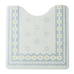 HOME COORDY サッとふけるトイレマットグレー 60×60cm