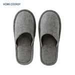HOME COORDY ヘリンボーンスリッパ グレー サイズ M