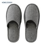 HOME COORDY ヘリンボーンスリッパ グレー サイズ L