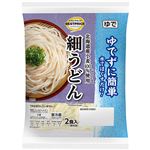 トップバリュベストプライス ゆでずに簡単！水でほぐすだけ 細うどん 200g×2食