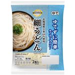 トップバリュベストプライス ゆでずに簡単！水でほぐすだけ 細うどん 200g×2食入