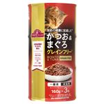 【ペット用】トップバリュ キャットフード 缶 かつお＆まぐろ グレインフリー 160g×3個