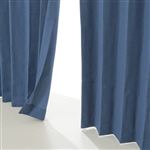 HOME COORDY カーテン（ネイビー）幅100×丈135cm 2枚入