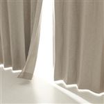 HOME COORDY カーテン（ベージュ）幅100×丈200cm 2枚入