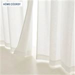HOME COORDY カーテン 100×103cm 2枚入 アイボリー