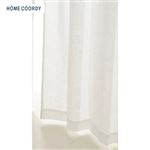 HOME COORDY 断熱・UVリーフ柄 レースカーテンアイボリー 150×176cm 1枚入