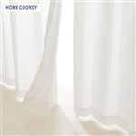 HOME COORDY 断熱・UV幾何柄 レースカーテン（アイボリー）サイズ 100×198cm 2枚入