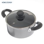 【IH対応】HOME COORDYフッ素コート両手鍋 18cm