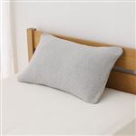 HOME COORDY のびのびまくらカバーニット グレー 43×63cm まくら用