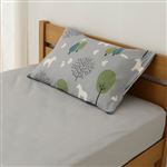 HOME COORDY まくらカバー（北欧柄）グレー 43×63cm まくら用