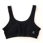 トップバリュ 女児規格 おんなのこのミカタ オーガニック綿 胸パット付き ハーフトップ（ブラック）サイズ 165cm