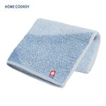 HOME COORDY 今治製タオルハンカチ 幾何柄 ブルー 25×25cm