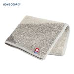 HOME COORDY 今治製タオルハンカチ 幾何柄 グレー 25×25cm