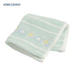 HOME COORDY タオルハンカチ ボーダー GR 25×25cm