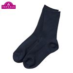 トップバリュ スクールリブ クルー丈ソックス（ネイビー）サイズ 16～18cm