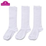トップバリュ スクールハイソックス3足組（ホワイト）サイズ 19～21cm