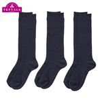 トップバリュ スクールハイソックス3足組（ネイビー）サイズ 19～21cm
