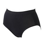 （レディース）トップバリュ お尻立体編みショーツ ふつう丈（クロ）サイズ M