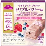 トップバリュ ライトミールブロック トリプルベリー味 4本入（81g）