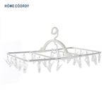 HOME COORDY 「使いやすくて丈夫な」アルミ折りたたみ角ハンガー30ピンチ