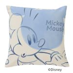 HOME COORDY ディズニークッションカバー ミッキー ブルー 45×45cm