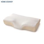 HOME COORDY 横向きに寝やすいまくら 低反発タイプ ホワイト／ベージュ 38×59×12cm