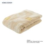 HOME COORDY コンパクトバスタオル プー 幾何柄（ベージュ）50×100cm