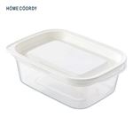 HOME COORDY フタをしたままレンジ保存容器 長方形 180ml 5個入 ホワイト