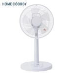 【扇風機】HOME COORDY 押しボタン式 ACリビング扇風機 ホワイト 30cm