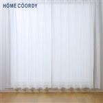 HOME COORDY 抗カビレースカーテン 100×198cm 2枚入 アイボリー