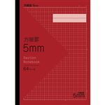 トップバリュ 方眼ノート 5mm レッド セミB5 64ページ