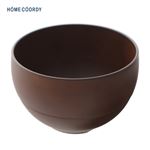 HOME COORDY 会津塗水切れがいい汁椀（中 総茶）