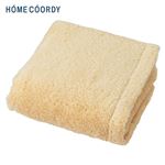 HOME COORDY 肌ざわりが選べるカラータオル フェイスタオル とてもやわらか イエロー 34×80cm